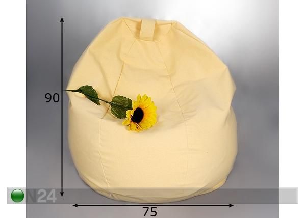 Säkkituoli LAURA 180 L mitat