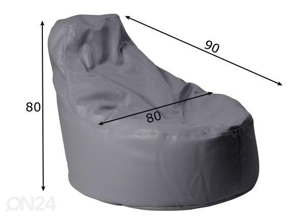 Säkkituoli Molly mitat
