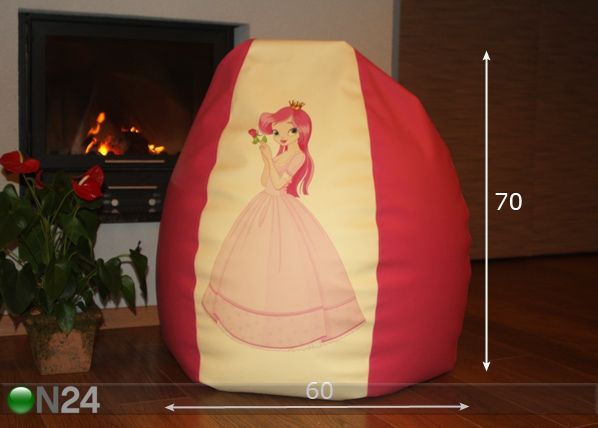 Säkkituoli PRINSESSA 200 l mitat