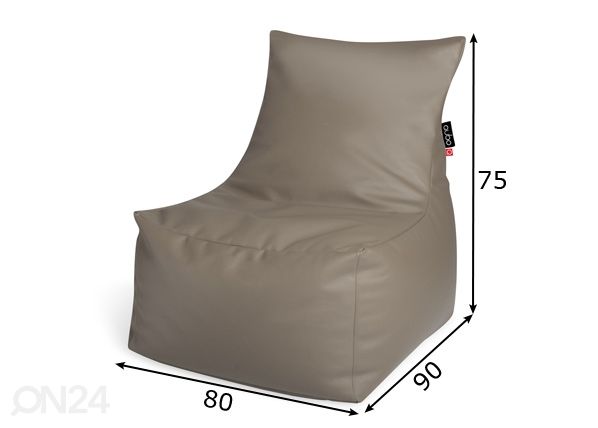 Säkkituoli Qubo Burma mitat