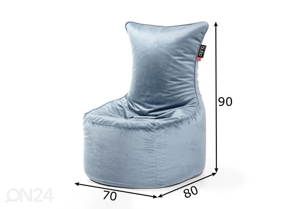 Säkkituoli Qubo Muff mitat