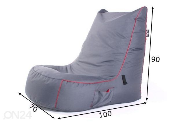 Säkkituoli Qubo™ Play (seat) mitat