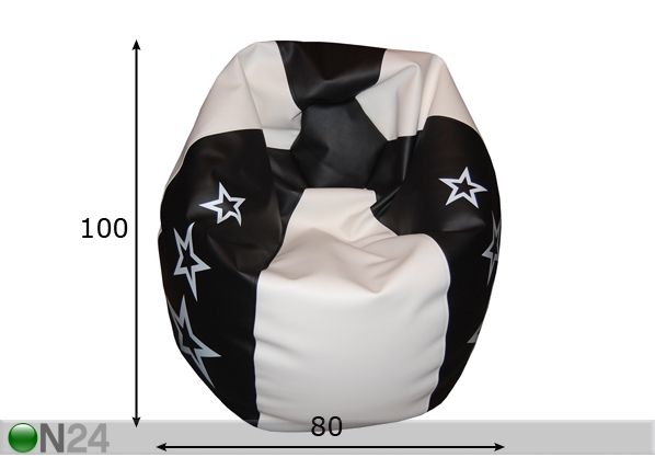 Säkkituoli ROCK 200 l mitat