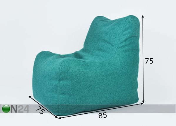 Säkkituoli Royal Home 280L mitat
