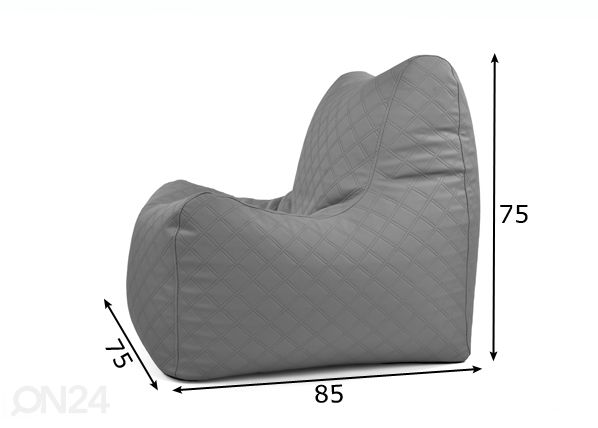 Säkkituoli Royal Original Premium 280L mitat