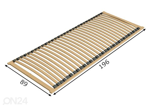 Sälepohja 90x200 cm mitat