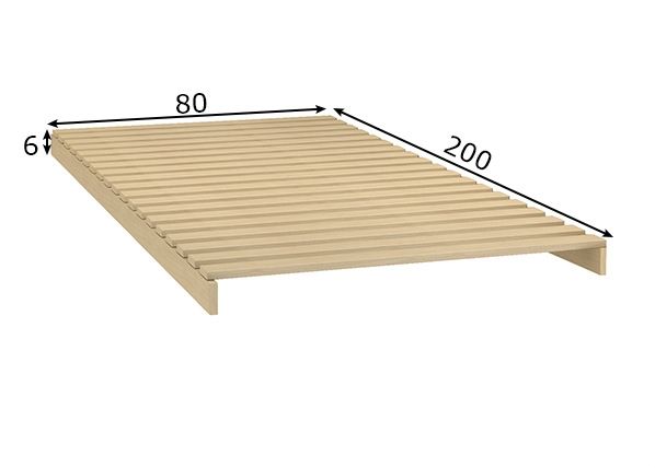 Sängyn sälepohja 80x200 cm mitat