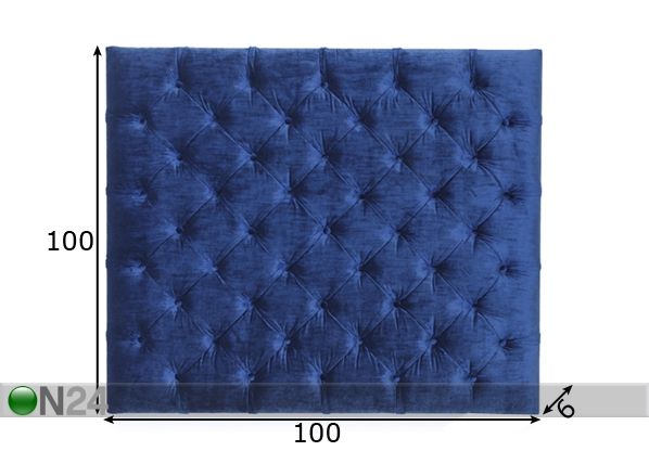Sängynpääty 100x100 cm mitat