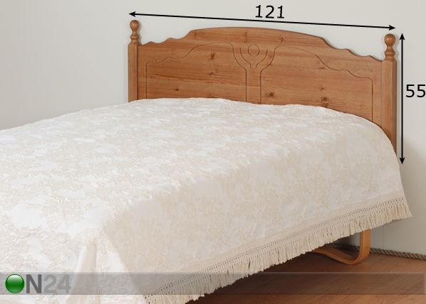 Sängynpääty 120 cm mitat
