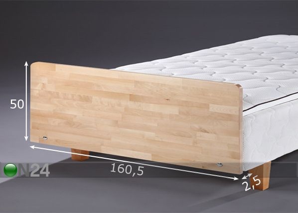 Sängynpääty 160 cm mitat