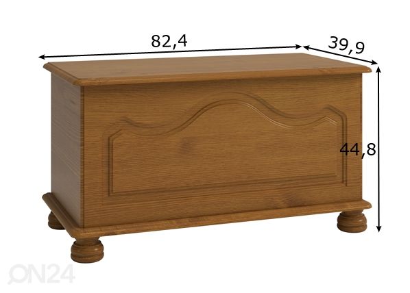 Sängynpääty arkku Richmond 380 mitat