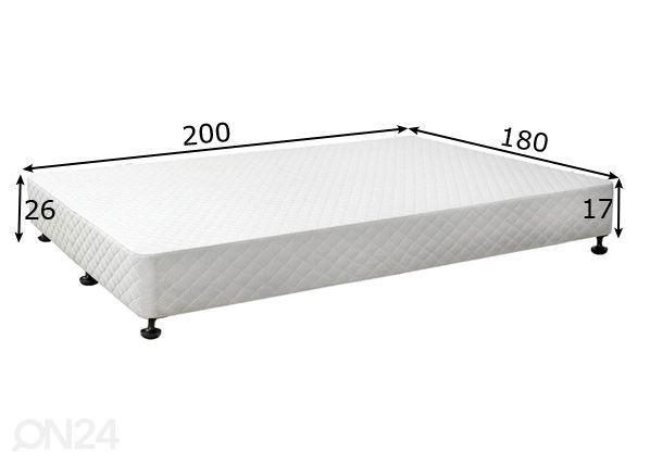Sängynpohja 180x200 cn mitat