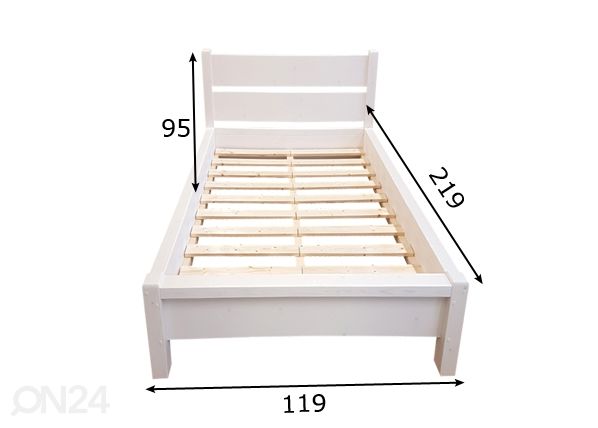 Sänky 100x200 cm mitat