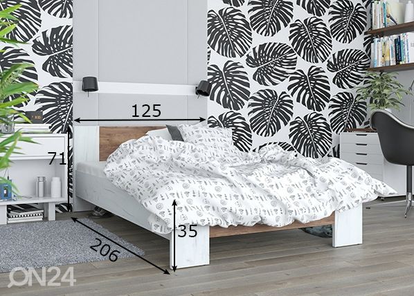 Sänky 120x200 cm mitat