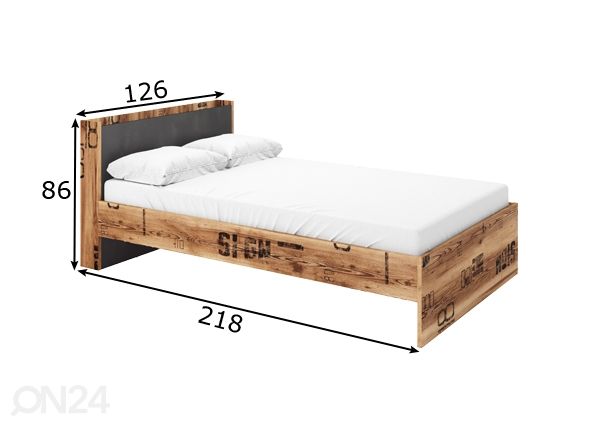 Sänky 120x200 cm mitat
