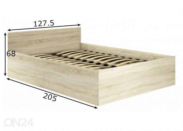 Sänky 120x200 cm mitat