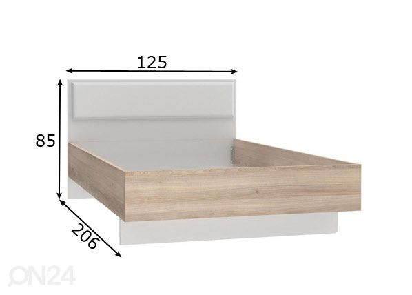 Sänky 120x200 cm mitat