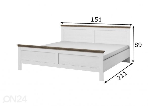 Sänky 140x200 cm mitat