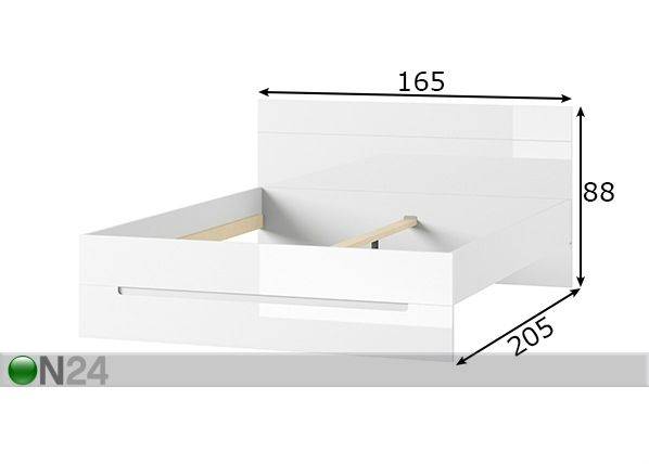 Sänky 160x200 cm mitat
