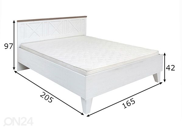 Sänky 160x200 cm mitat