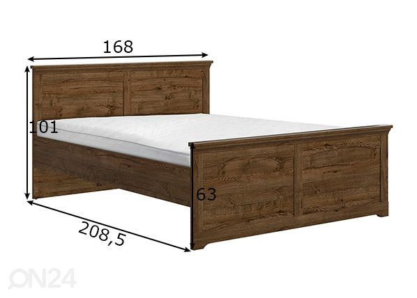 Sänky 160x200 cm mitat