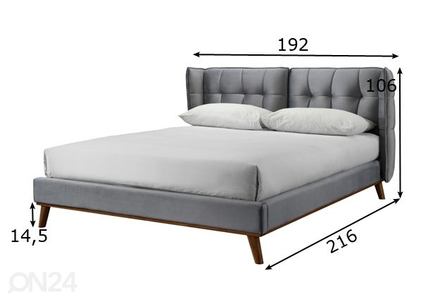sänky 180x200 cm mitat
