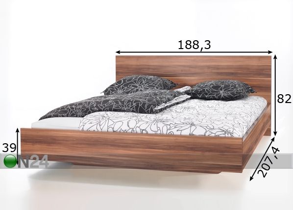 Sänky 180x200 cm mitat