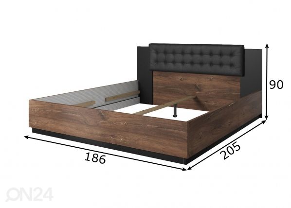 Sänky 180x200 cm mitat