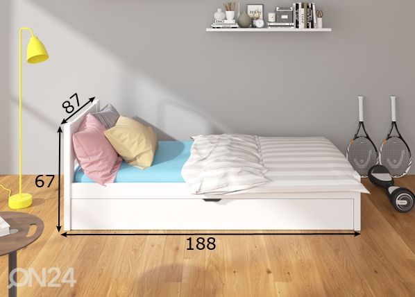 Sänky 80x180 cm mitat