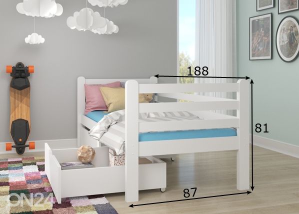 Sänky 80x180 cm mitat