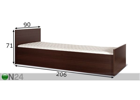 Sänky 80x200 cm mitat