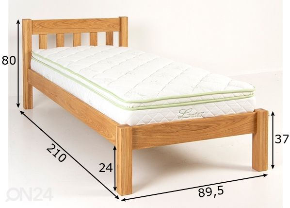Sänky 80x200 cm mitat