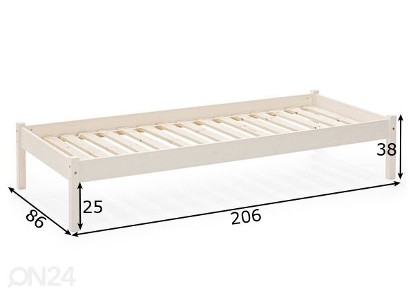 Sänky 80x200 cm mitat