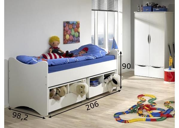 Sänky 90x200 cm mitat