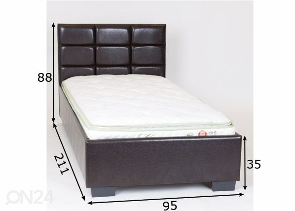 Sänky 90x200 cm mitat