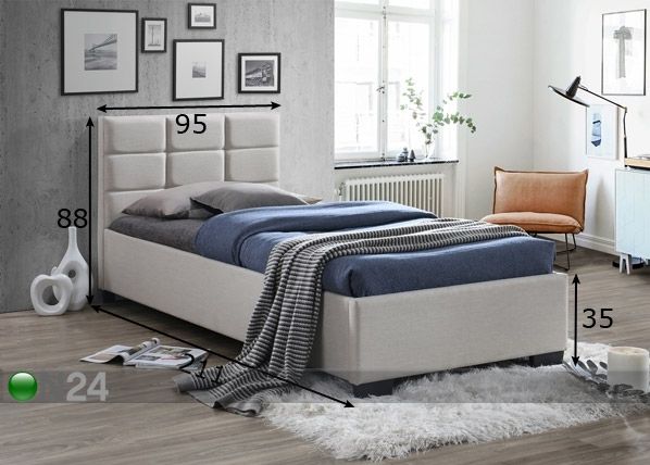 Sänky 90x200 cm mitat