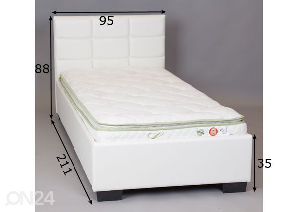 Sänky 90x200 cm mitat