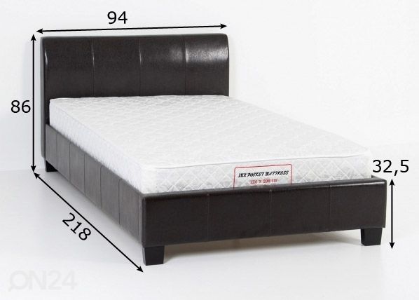 Sänky 90x200 cm mitat
