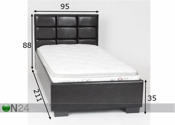 Sänky 90x200 cm mitat