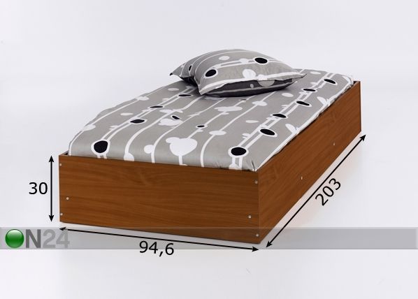 Sänky 90x200 cm mitat