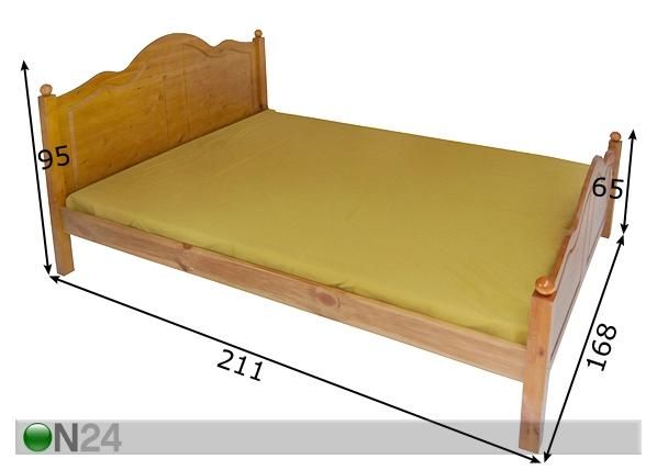 Sänky ANNE 160x200 cm mitat