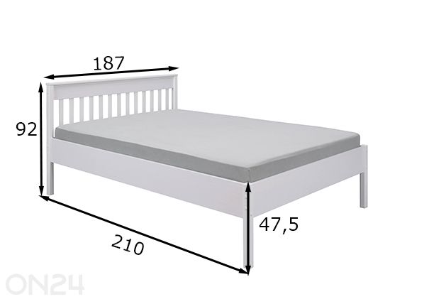 Sänky Chilly Home 180x200 cm mitat