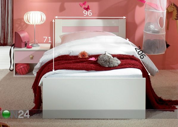 Sänky CINDY 90x200 cm mitat