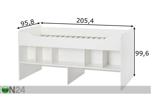 Sänky COMBEE 90x200 cm mitat