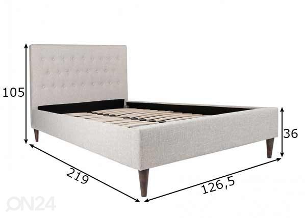 Sänky Emilia 120x200 cm mitat