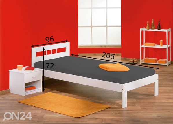 Sänky Fana 90x200 cm mitat