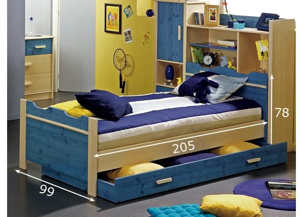 Sänky FLIBUS 90x200 cm mitat