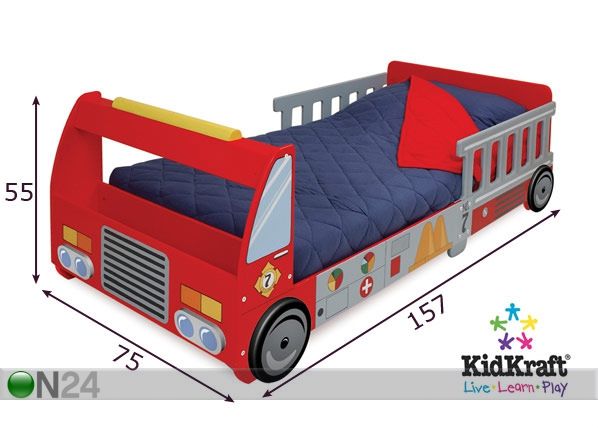 Sänky KidKraft PALOAUTO 70x140 cm mitat