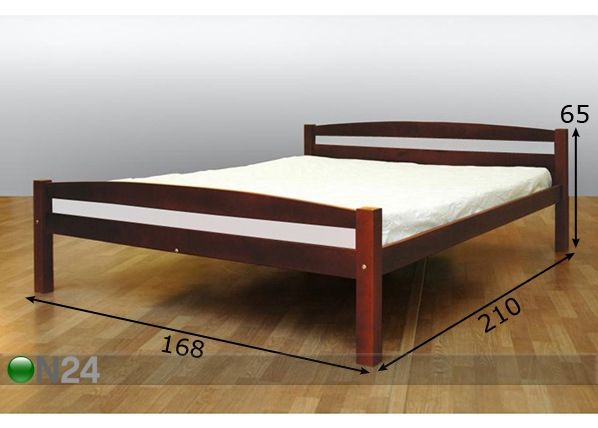 Sänky koivusta 160x200 cm mitat