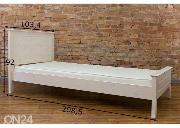 Sänky korkea jalkopääty 90x200 cm mitat